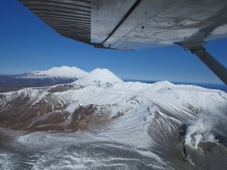 Mt Ruapehu Vista Flight over Tongariro National Park