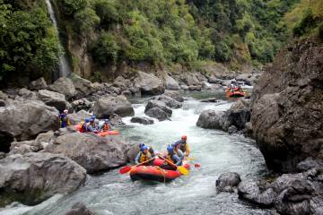 Rafting on the Rangitikei River New Zealand North Island