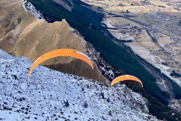 Tandem Paragliding - Winter - Coronet Peak, Queenstown