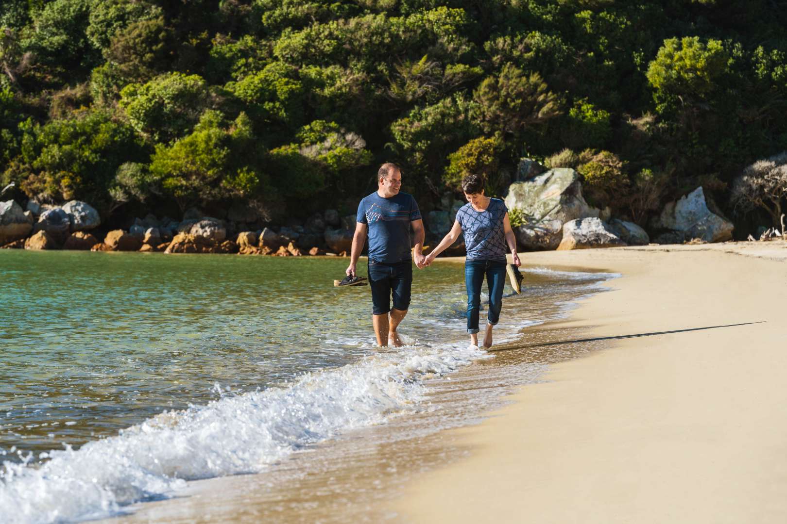 Abel Tasman Experience with helicopter landing at Awaroa Beach