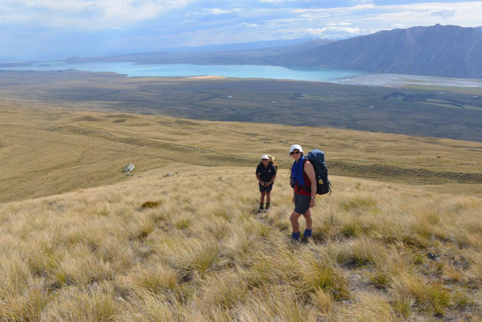 Descending Snake Ridge back to RS Hut