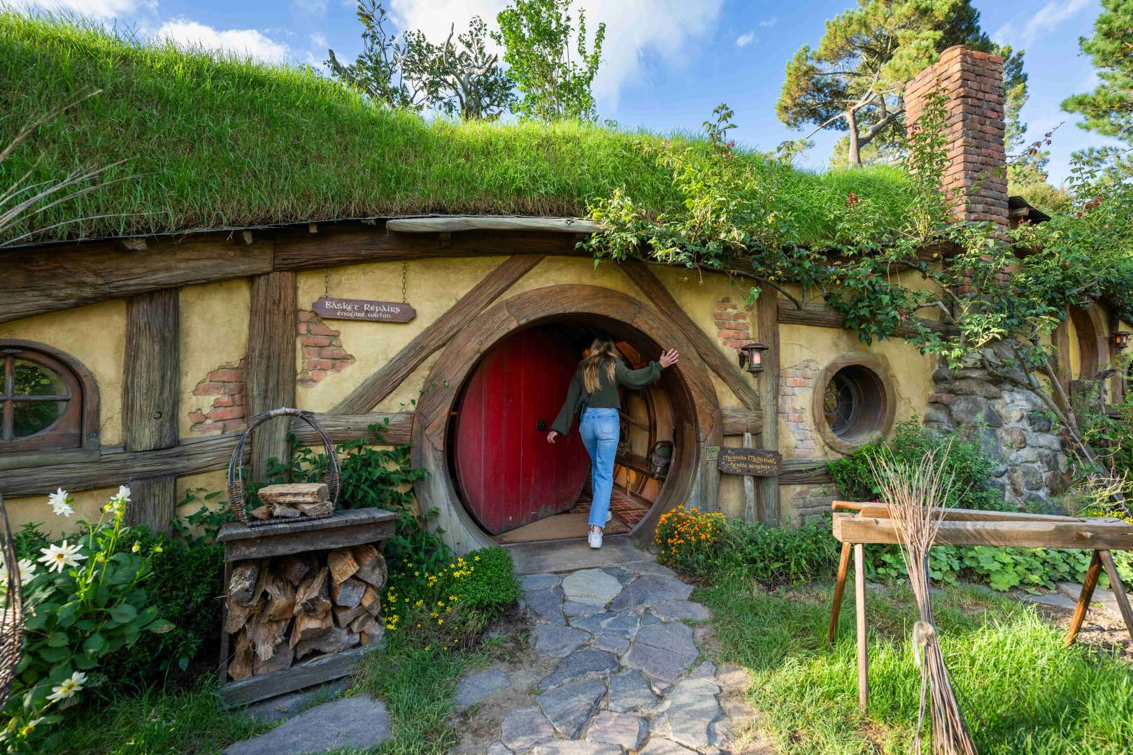 Experience the charming dwellings of Hobbits