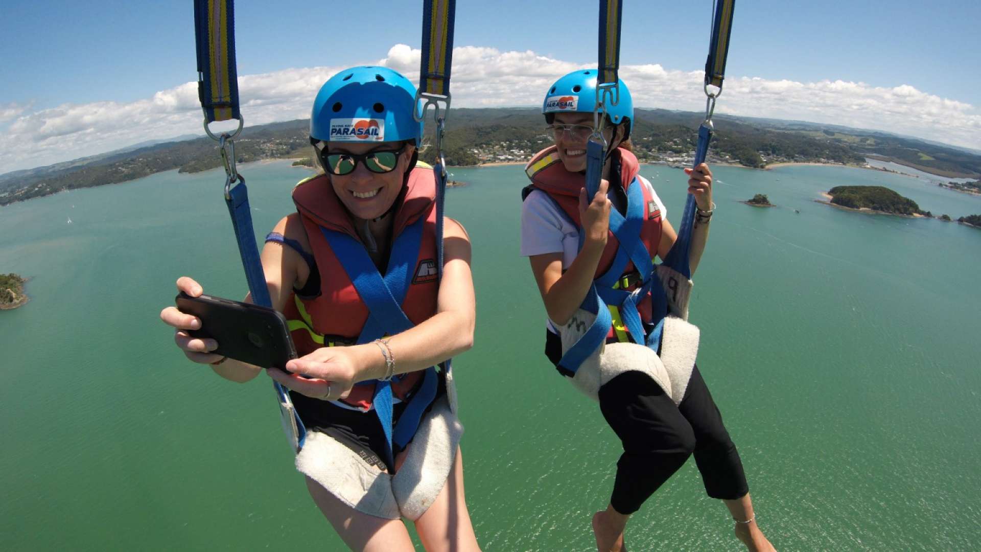 New Zealands Highest Parasail In the Bay of Islands