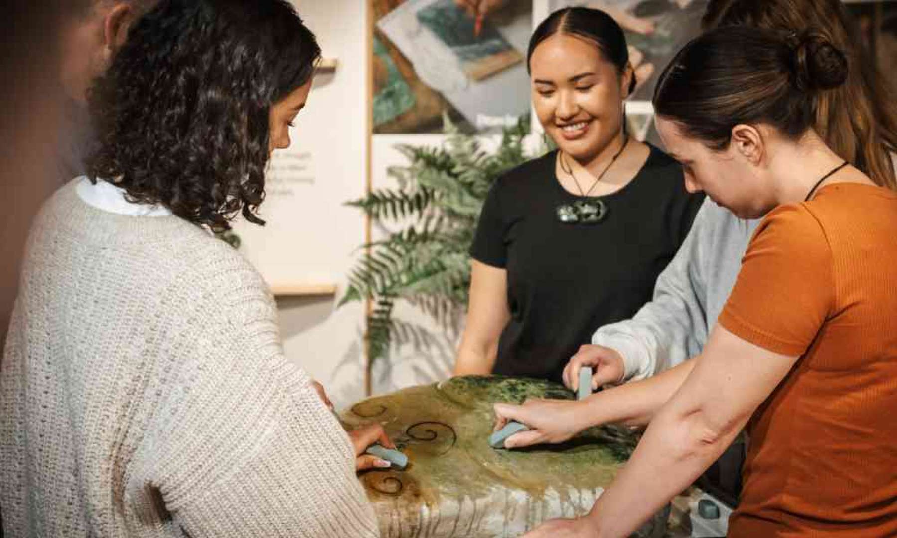 Try your hand at traditional jade carving.